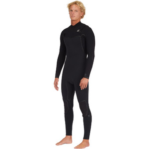 2023 Billabong Mens Furnace 5/4mm Chest Zip Wetsuit ABYW100188 - Black